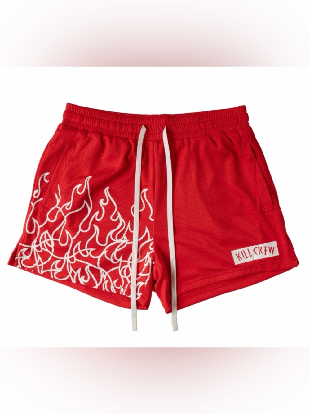 Kill Crew MUAY THAI FLAME SHORTS Red/white unisex size xs